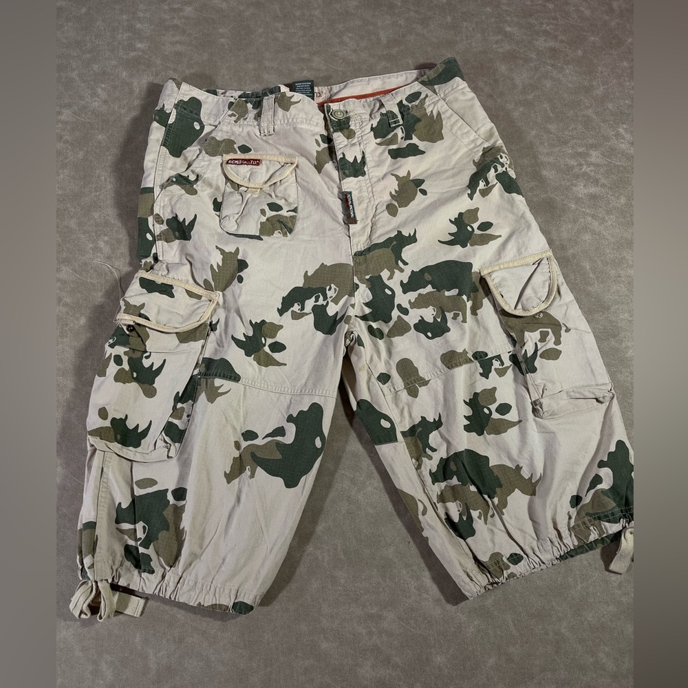 Ecko Unltd Shorts Mens 36 Camo Cargo Actual Factual Hip Hop Y2K